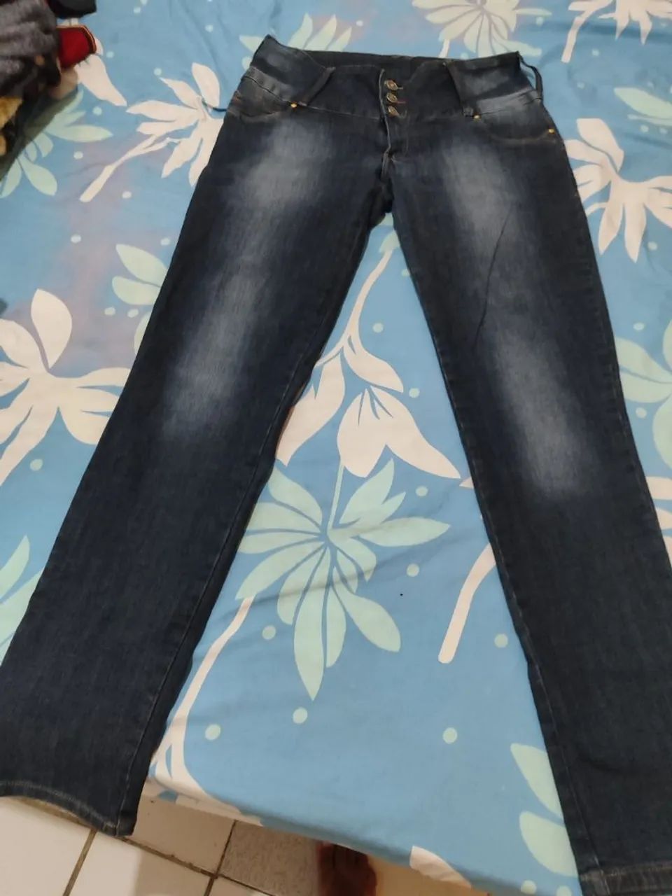 Calça jeans elegante tamanho 46