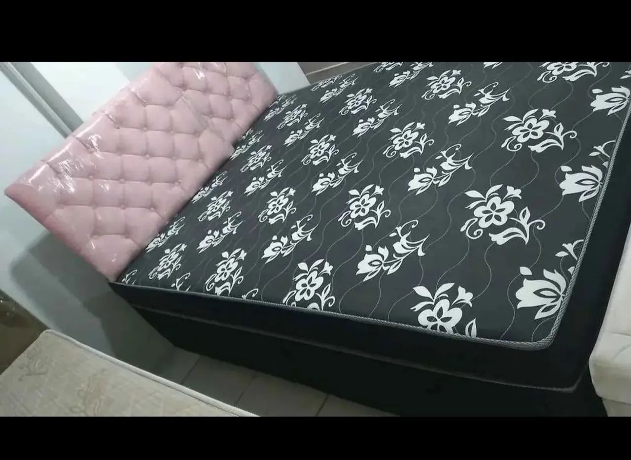 Cama Box Casal com Colchão Ortopédico - Foto 2