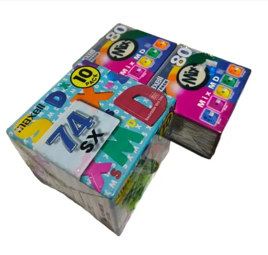 "fita" mini disc (MD) pack virgem 10 unidades
