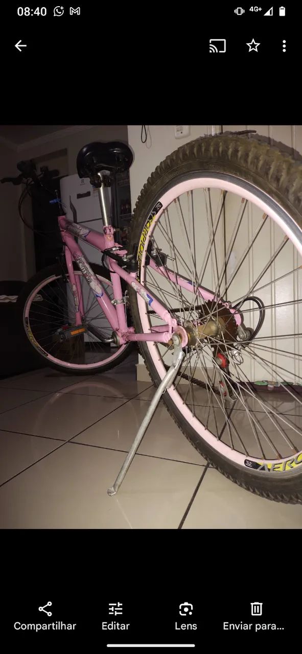 BICICLETA FELINE WENDYBIKE ARO 26 ROSA - Foto 3