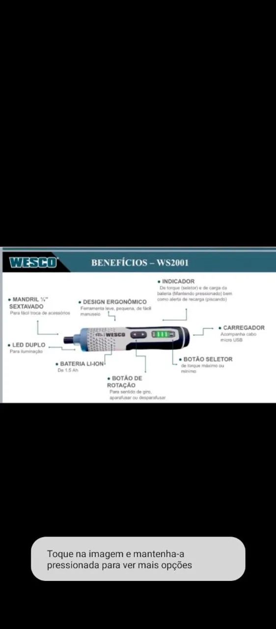 Parafusadeira wesco 64209936739585121