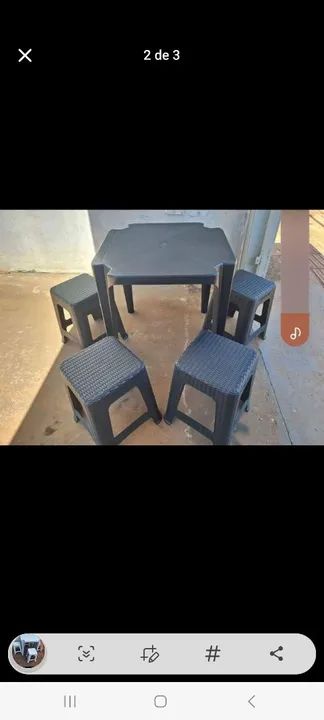 Jogo de Mesa com Banqueta 64520807151489121