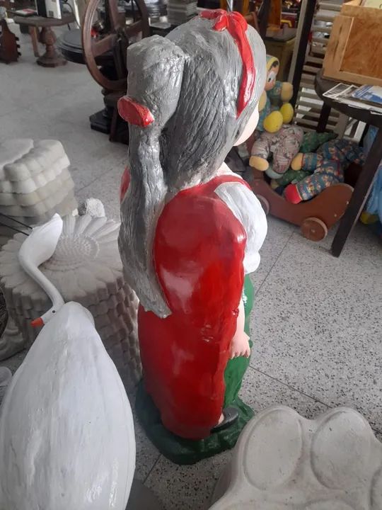 Estátua grande de cimento , Princesa para decoração de jardim  - Foto 2