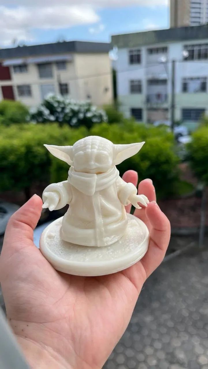 Boneco Baby Yoda em 3D Impresso