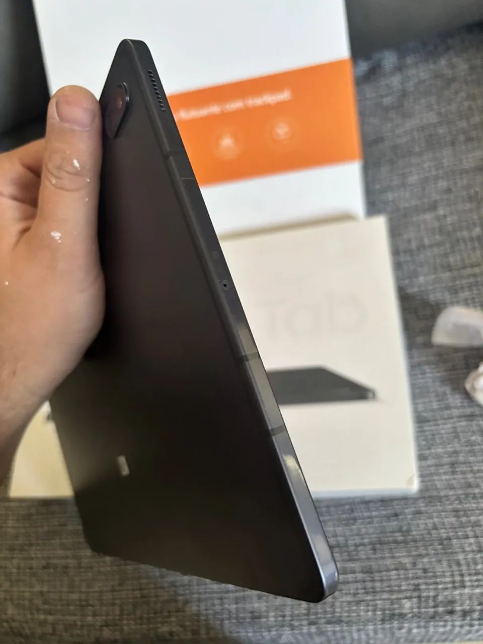 Tablet Samsung Galaxy Tab S7 fe com capa teclado 128gb 4g - Foto 4