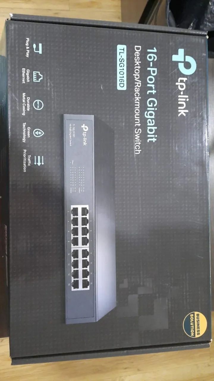 Switch 16 Portas Gigabit 10/100/1000 Tp-link Tl-sg1016d Hub - Foto 2