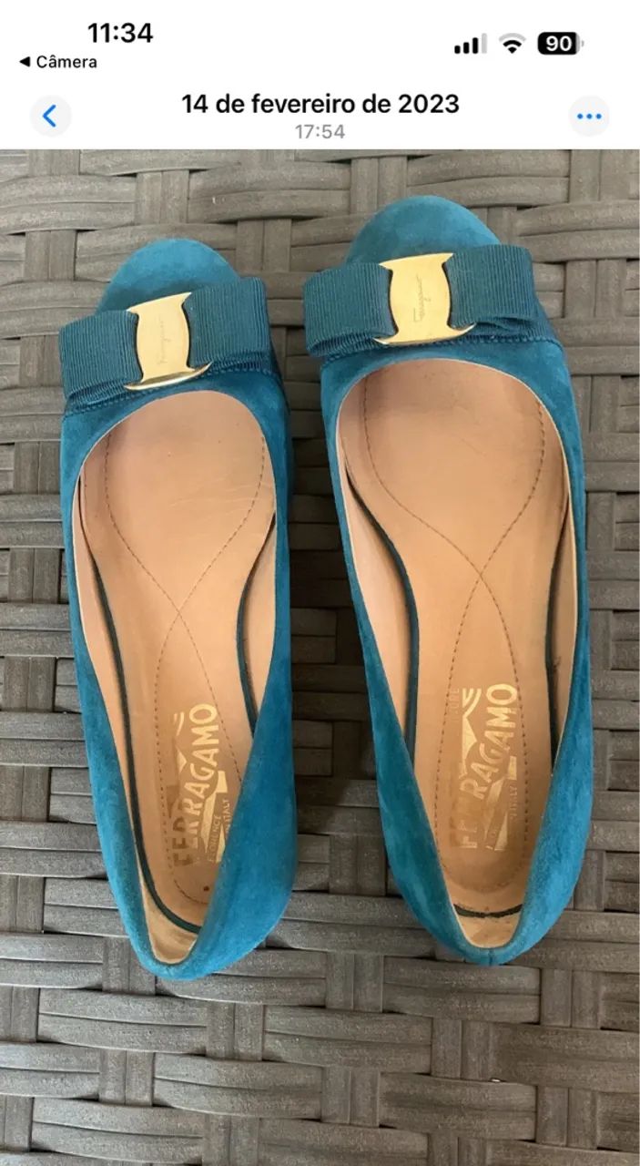 Sapatilha Ferragamo Azul