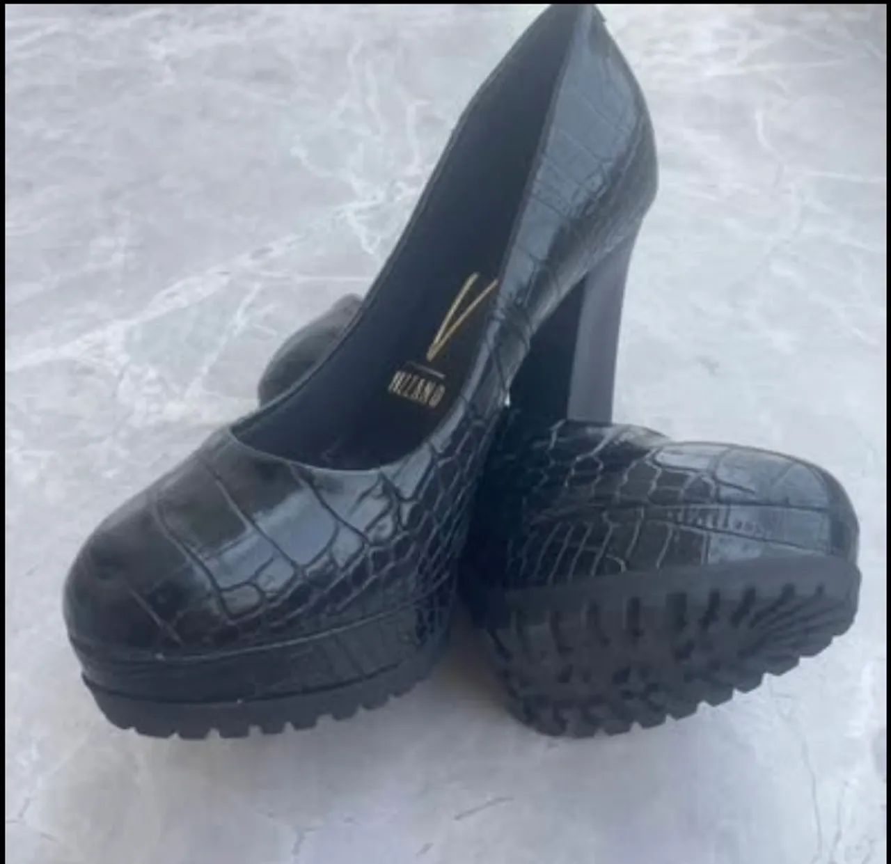 Sapato preto plataforma Vizzano - Foto 2
