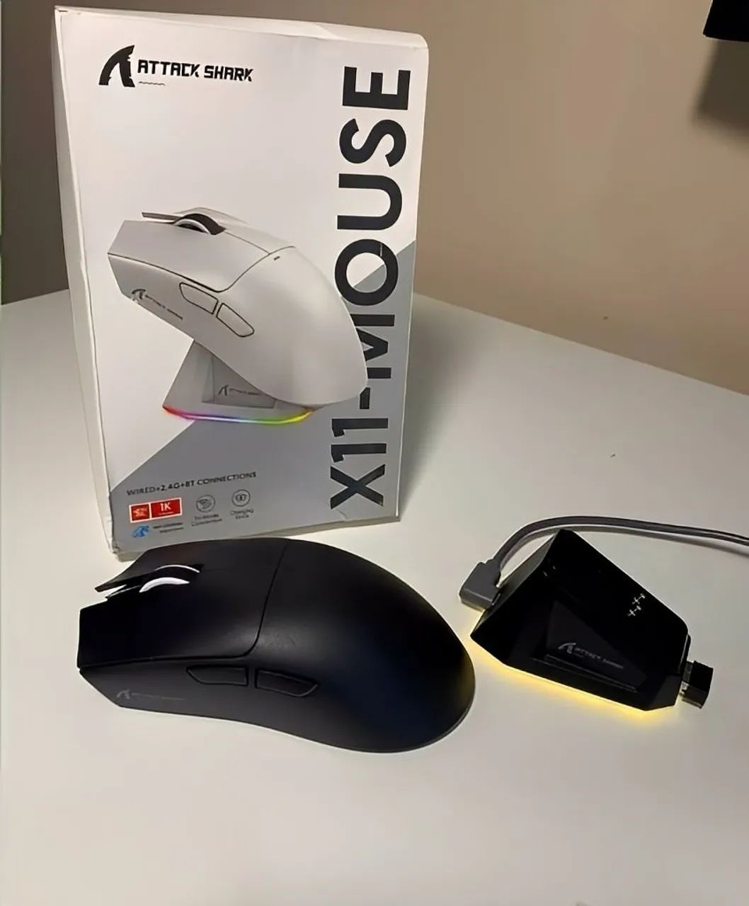 Mouse Gamer Attack Shark X11 Com Dock (NOVO!!!)