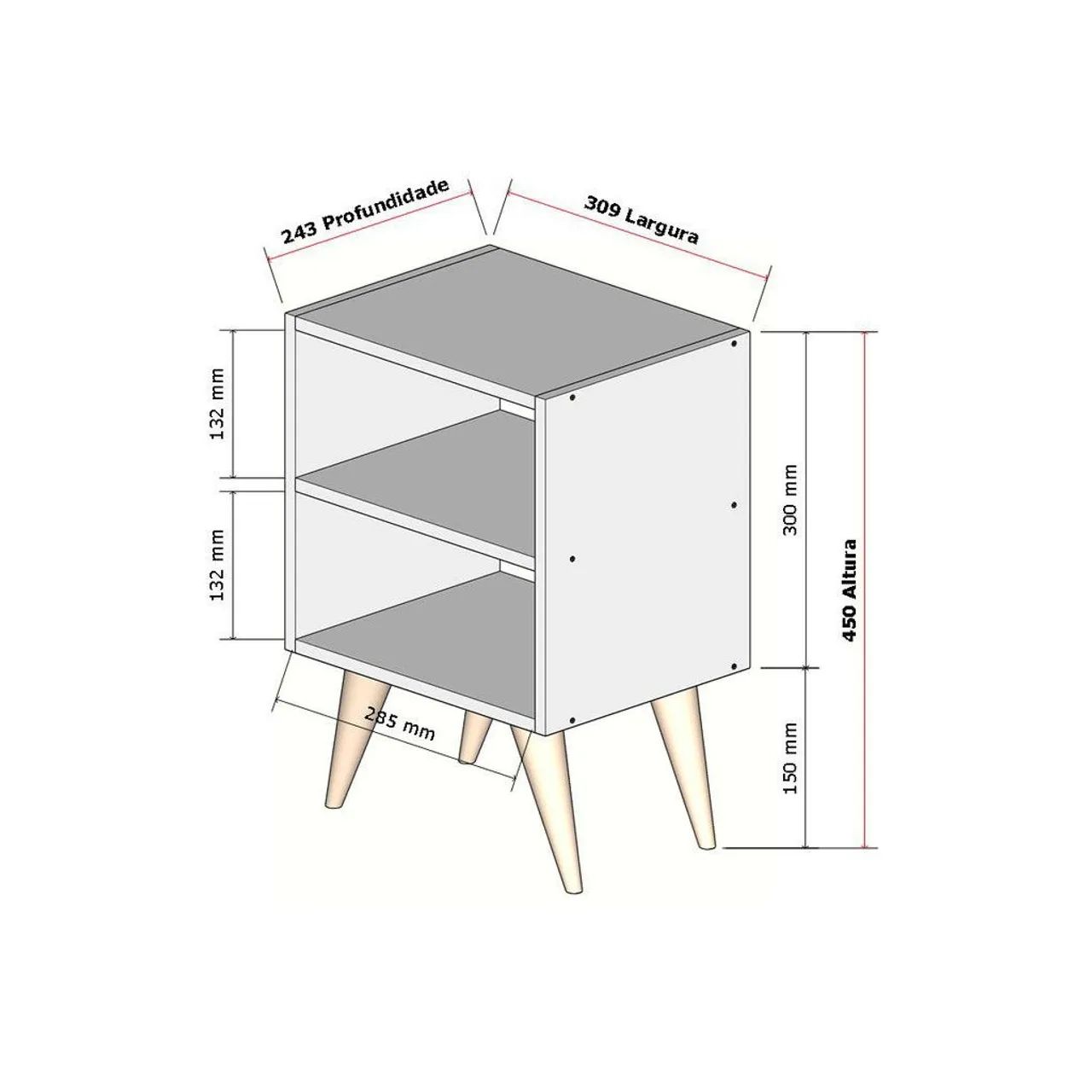 Nightstand for double or single bedroom64166924787714123