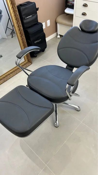 Cadeira de maquiagem  Profissional com Apoio para Pés65153836825473124