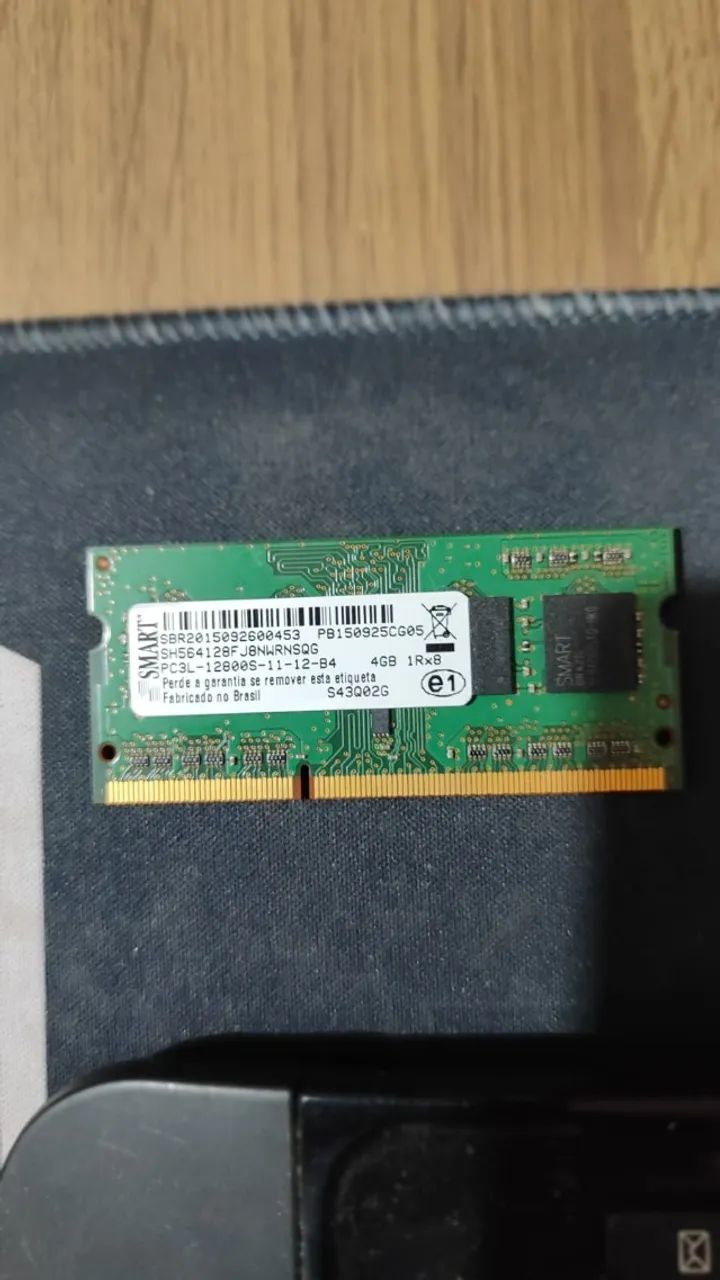 Memória RAM DDR3 Smart para Notebook PC3L 12800S