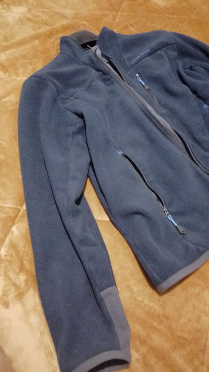 Casaco Fleece Masculino Azul - Novo - Foto 3