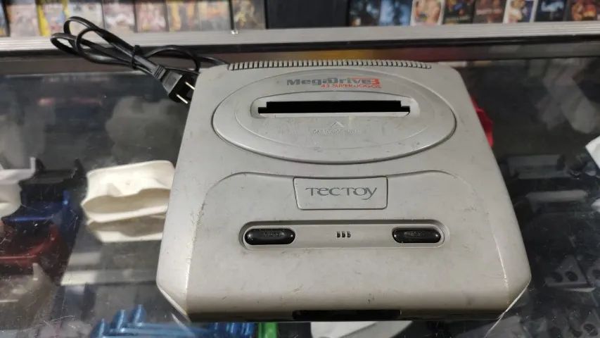 MEGA DRIVE 3 L2 43 JOGOS NA MEMORIA + 2 CARTUCHOS 1 CONTROLE ORIGINAL E CABOS