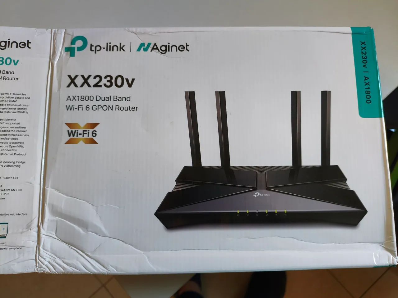 Modem/Roteador TP-Link XX230v AX1800 Dual Band Wi-Fi 6 GPON Router
