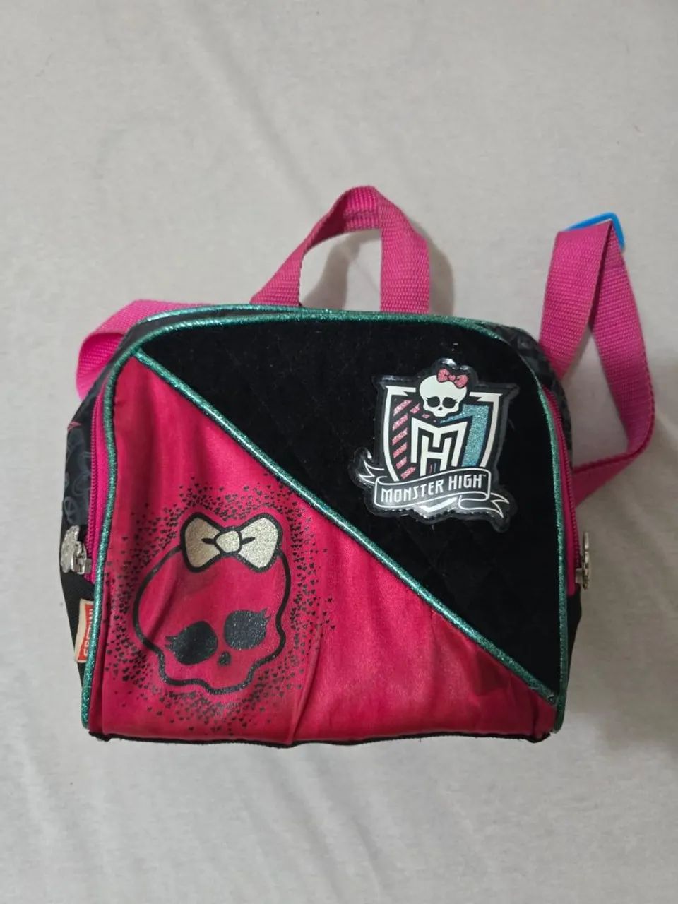 Mala/Mochila Monster High Sestini + lancheira - Foto 4