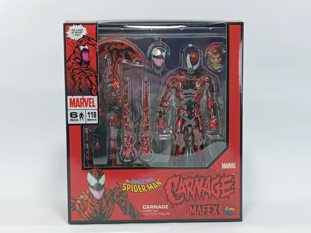 Medicom Mafex Carnage comic ver 118 - Hobbies e coleções
