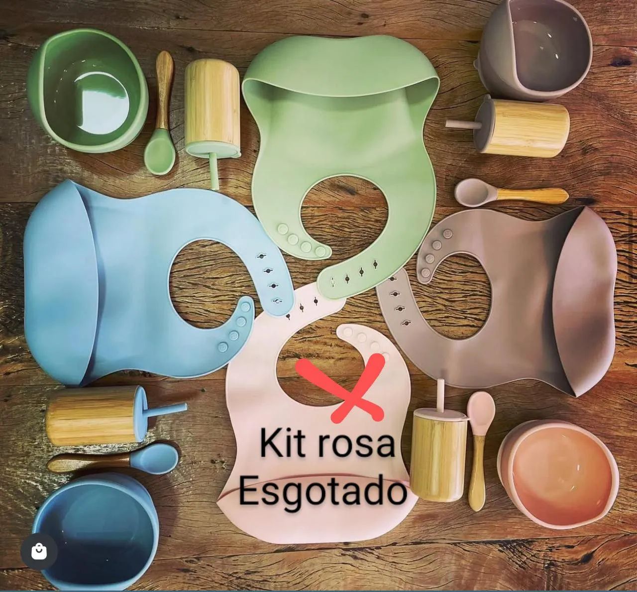 Kit de alimentação para bebês - Diversas cores