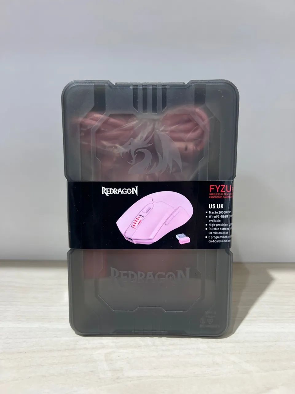 Mouse Gamer Redragon FYZU Wireless - Rosa - Parcela sem Juros, Loja Física