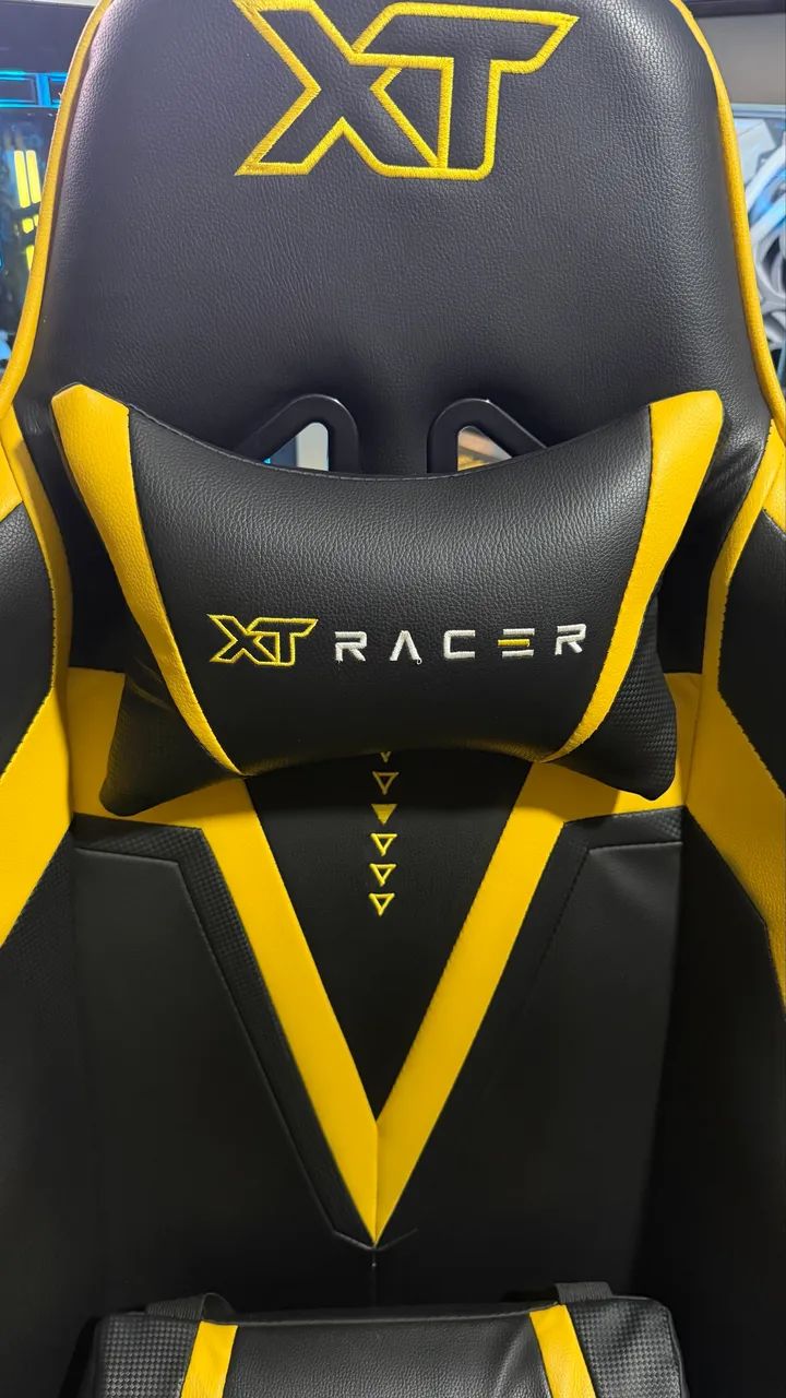 CADEIRA GAMER XT RACER VIKING - Impecável - Preta e Amarela - Foto 3