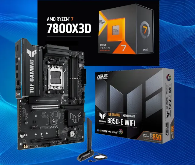 KIT RYZEN 9800X3D + B650 ROG + 32GB fury - Peças de Hardware