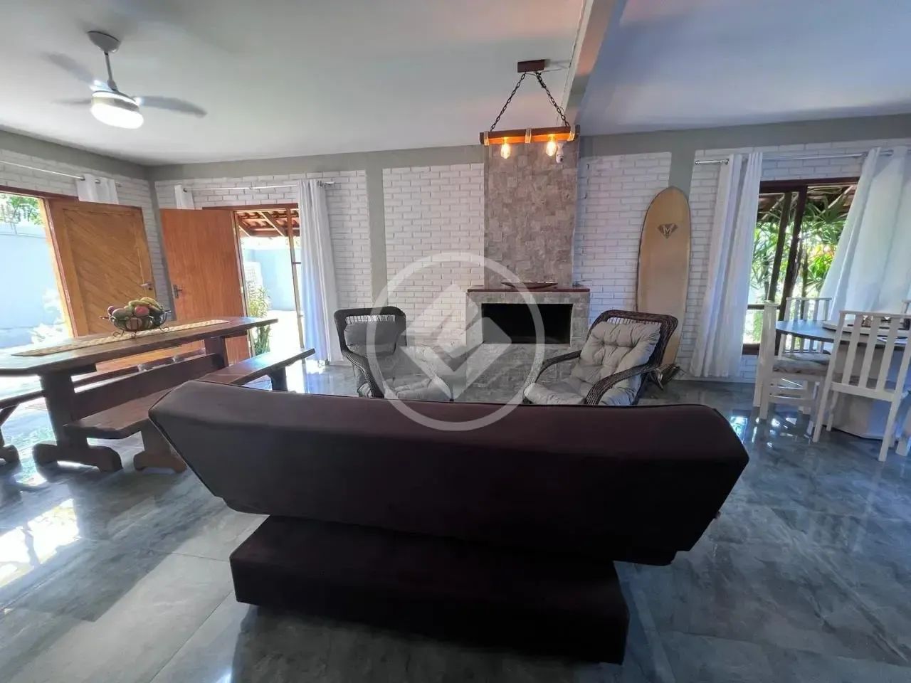 Casa com Vista para Mar, Jardim, Edícula e Campo de Futebol codigo: 307858 - Foto 3