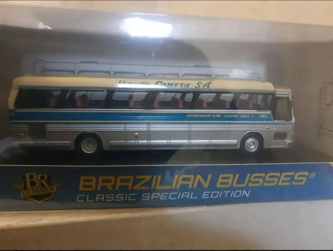Miniatura 1/72 Ônibus CMA Flexa  Azul Cometa BR Classics... * - Foto 4