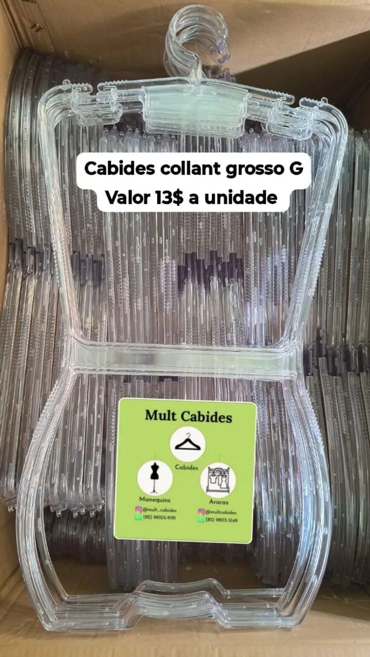 Cabide silhueta acrílico 