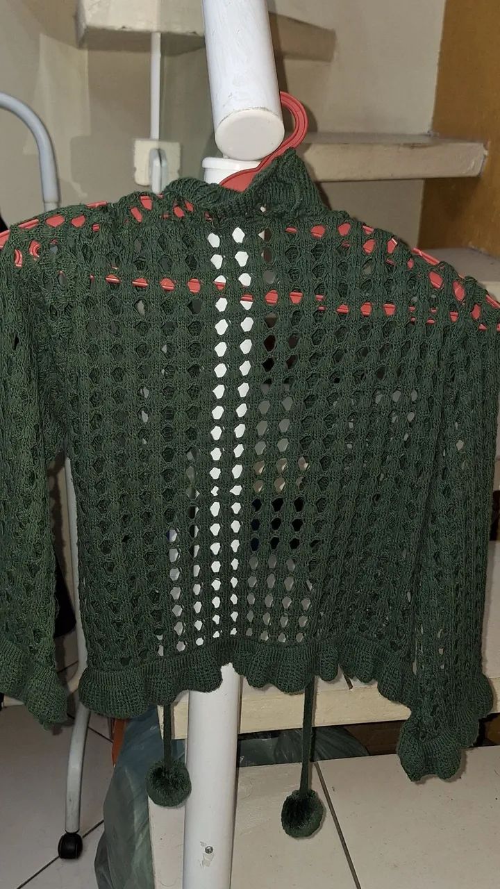 Blusa Furadinha - Verde - Foto 2