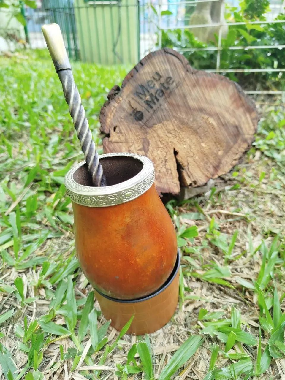 Kit cuia e bomba chimarrão em alpaca premium - Foto 3