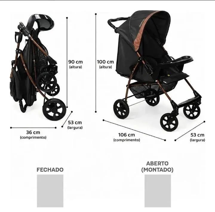 Carrinho de bebê Galzerano