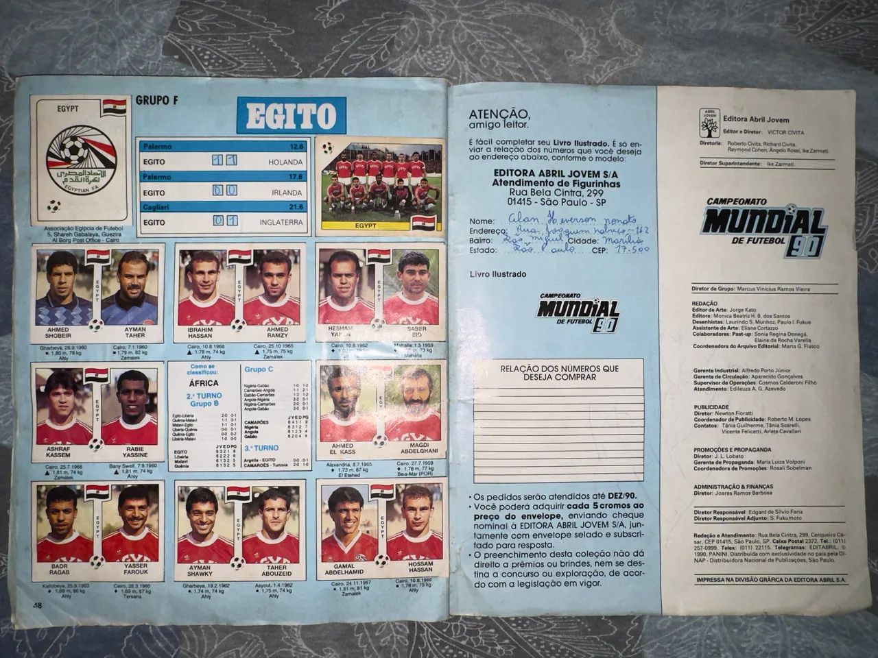 Álbum copa do mundo 1990 completo. - Foto 5