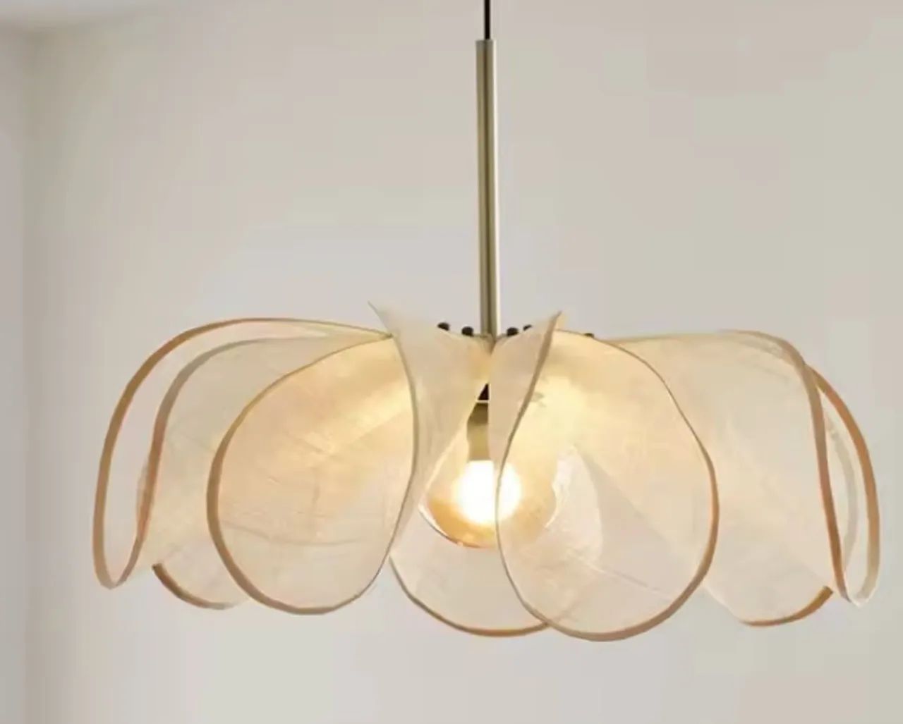 Luminária Pendente Francesa Led Tecido  - Foto 2