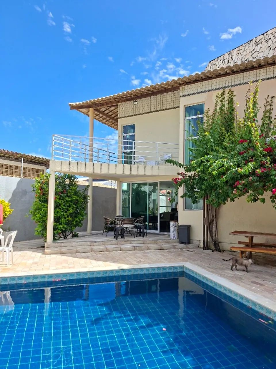 Casa temporada na Barra de São Miguel, mobiliada, 5 quartos, com piscinas. 90m da praia - Foto 5