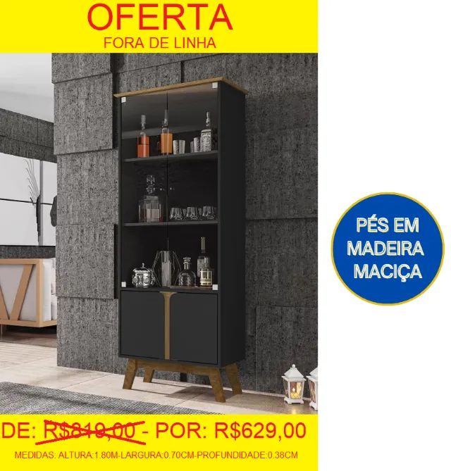cristaleira -mega oferta - compre e retire hoje mesmo