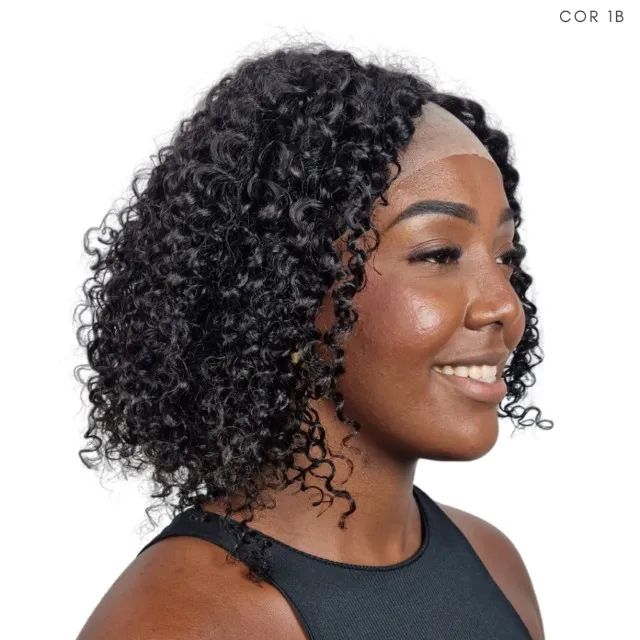 Lace Front Humana Bianca Cacheada Peruca - Foto 3