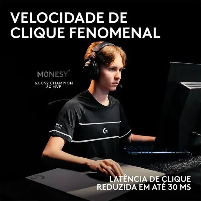 Mouse Gamer Sem Fio Logitech G PRO X2 SUPERSTRIKE LIGHTSPEED - Foto 5