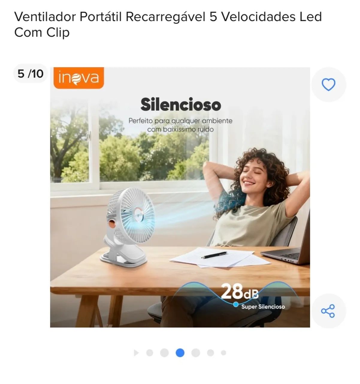 Ventilador portátil  - Foto 3