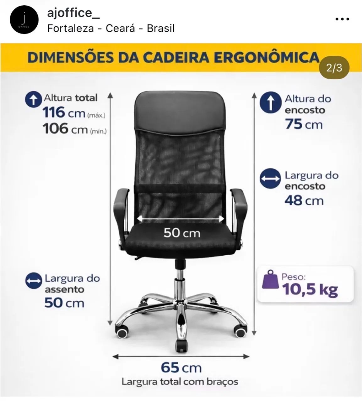 Cadeira para escritório - Foto 2