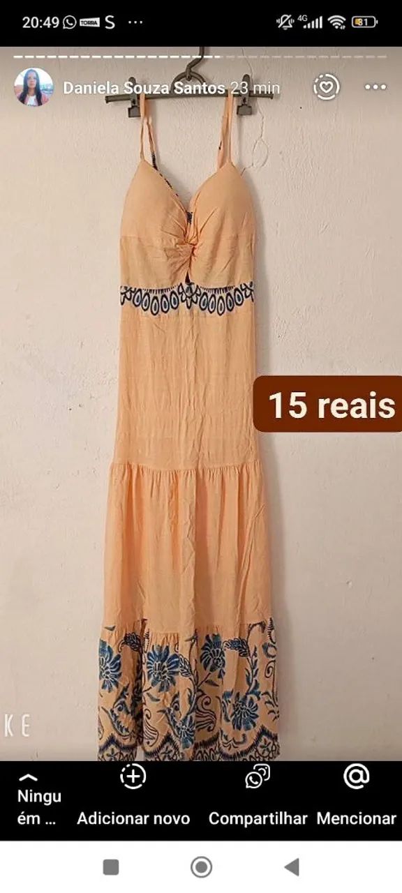 Vestido blusa macacão bom estado