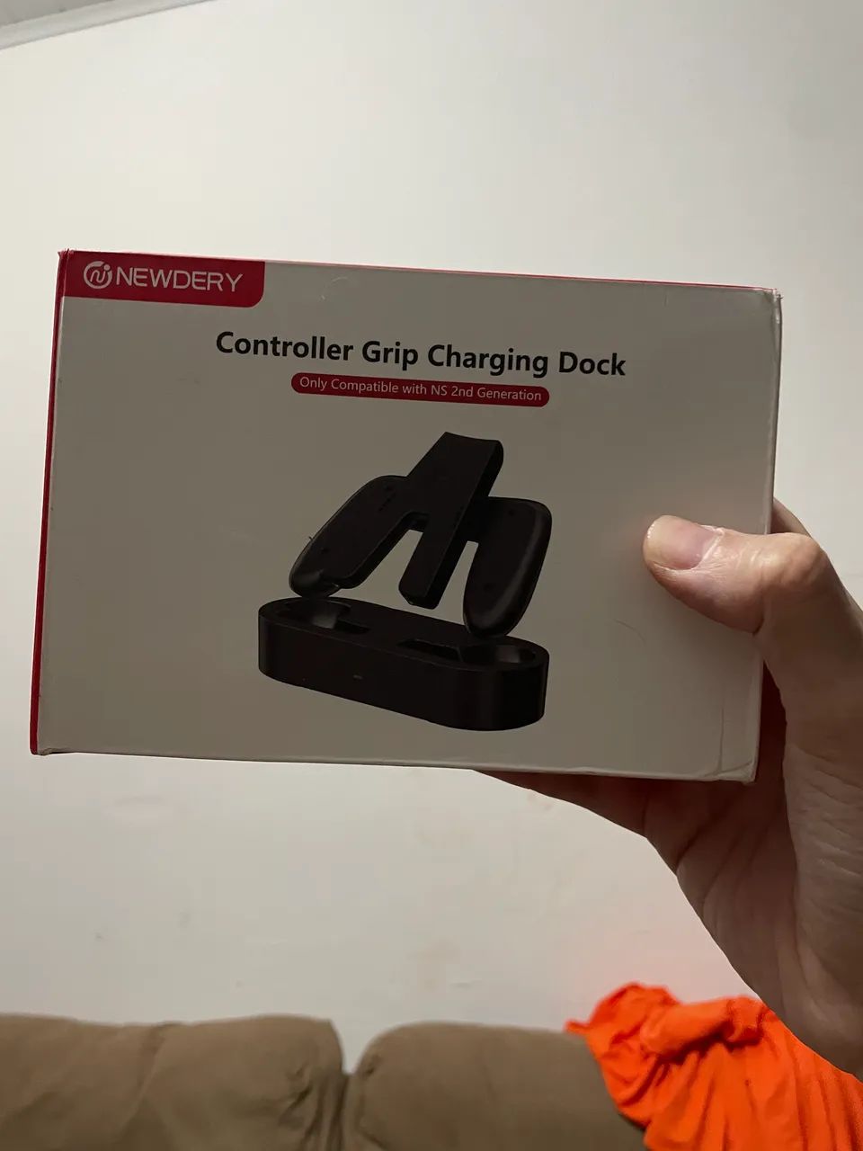 Grip joycon pro com gr e gl e dock - Foto 2