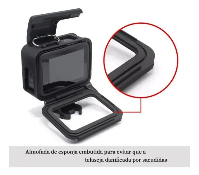 Suporte Armação Moldura Frame Case anti impacto Para Gopro Hero 9/10/11/12/13 - Foto 4