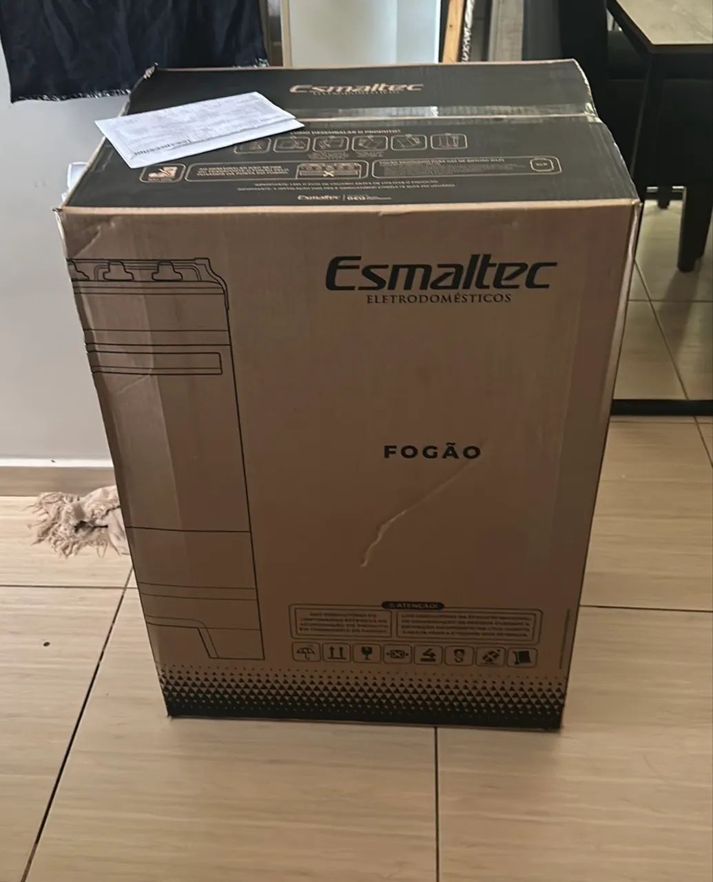 Vendo fogão 4 bocas Esmaltec Preto Seminovo - Foto 4