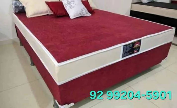 CAMA SUEDE CASAL ENTREGA HOJE ___