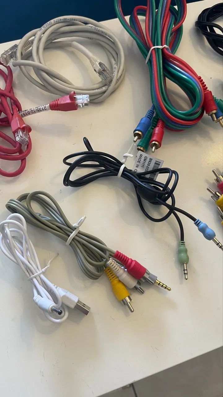 Kit - Fios e Cabos para Som ou TV  - Foto 2