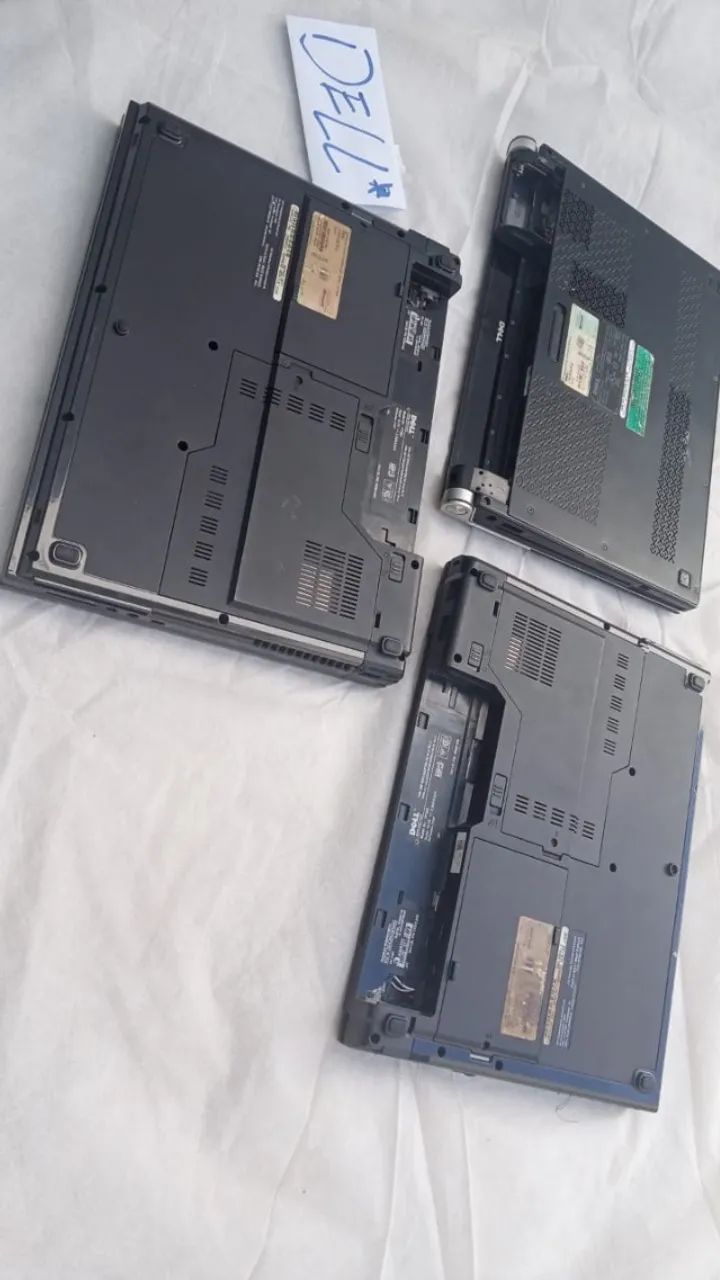 3 Notebook Dell preto usado para reaproveita peças, - Foto 4