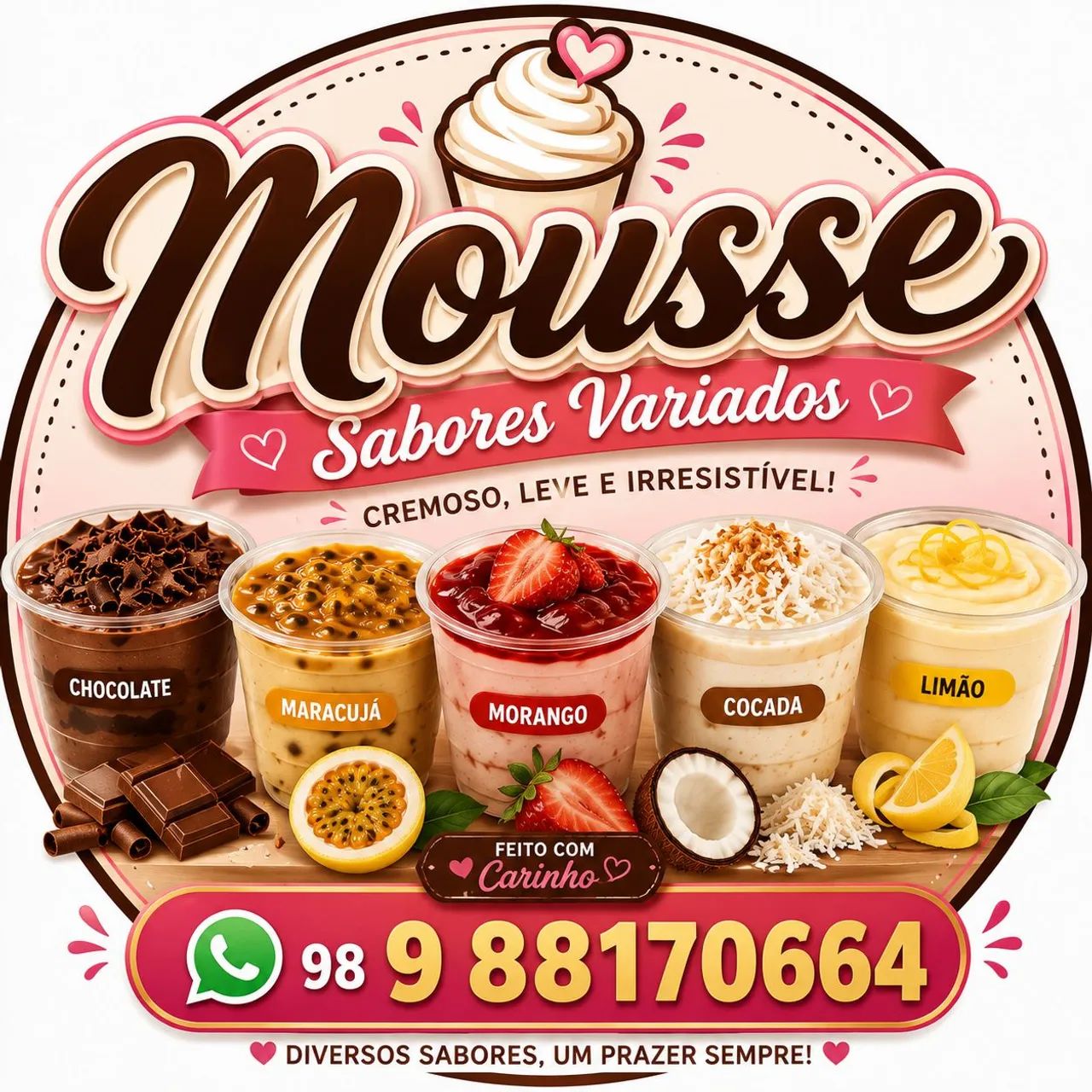 Mousses para aniversários e festas  - Foto 3