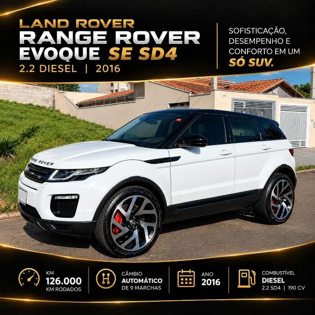 Land Rover Range Rover Evoque Range R.EVOQUE SD4 SE 2.2 Dies. Aut. 5p 2016
