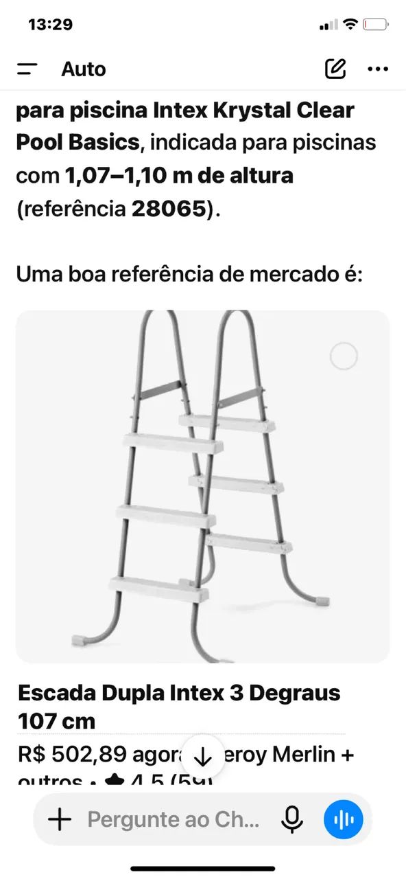Escadas de alumínio 