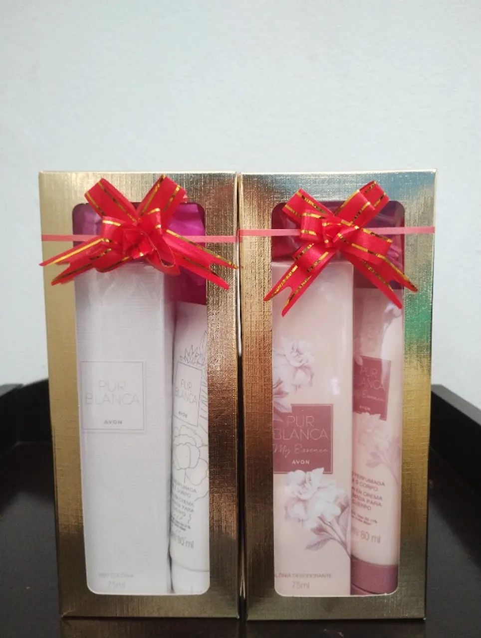 KIT PRESENTE AVON  PERFUME PUR BLANCA  75ML + LOÇÃO PERFUMADA  - R$ 59,90 CADA - Foto 2